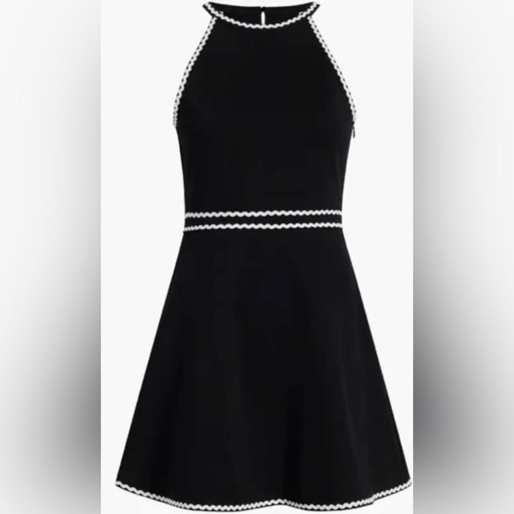 Hill House Billie Mini Dress | Black and White | Tennis Dress